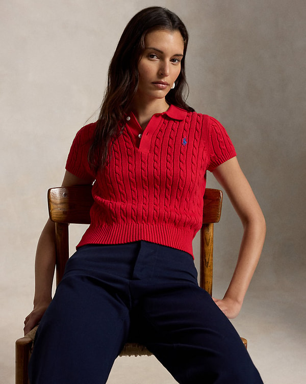 Ralph Lauren Polo Cropped Fit torsad&eacute; Avis