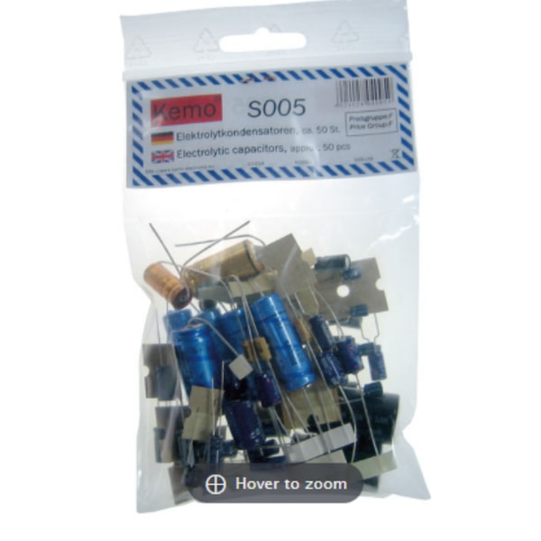 Rapid Electronics Kemo S005 Electrolytic Capacitor Kit Review