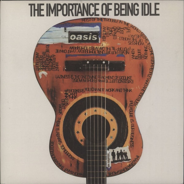 Rare Vinyl Oasis The Importance Of Being Idle Stickered sleeve UK 7" vinyl single Review