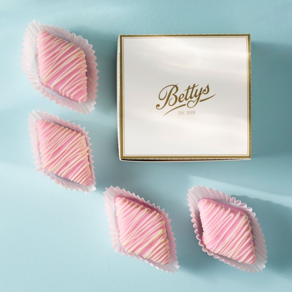Bettys Raspberry and White Chocolate Fondant Fancies Review