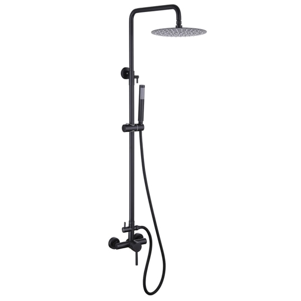 Rbrohant Outdoor Shower Fixture with Rainfall Shower Head and Adjustable Slide Bar Reviews