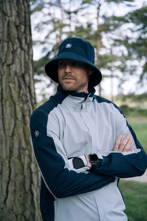 ReadyGOLF Abacus Sports Wear Men's Links Stretch Navy/Light Grey Rain Jacket Review