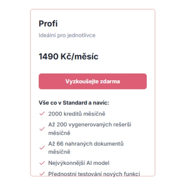 Advomate Profi Plan Recenze