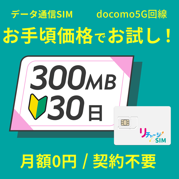 Recharge WiFi リチャージSIM 物理SIMカードスターターキット レビュー