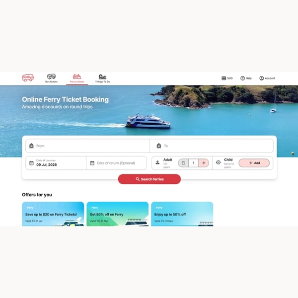 Redbus Ferry Ticket Booking Review