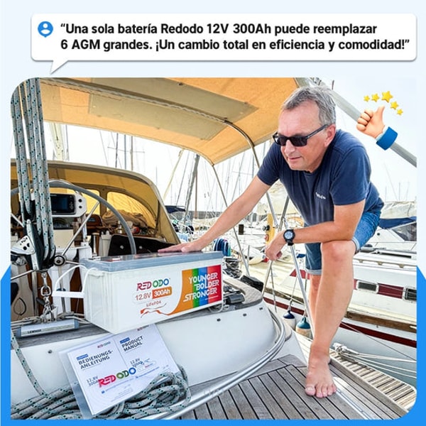 Redodo Power Bater&iacute;a LiFePO4 12V 300Ah Rese&ntilde;a