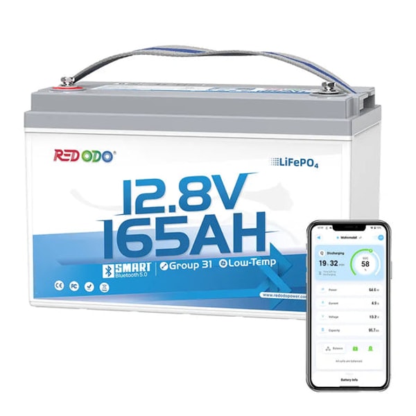 Redodo Power Redodo 12V 165Ah LiFePO4 Batterie Bewertung