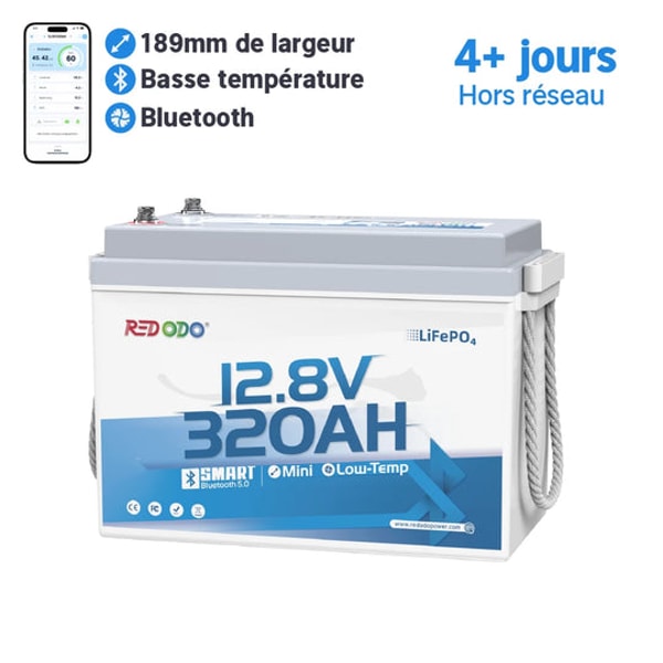 Redodo Power 12V 320Ah W190 Avis