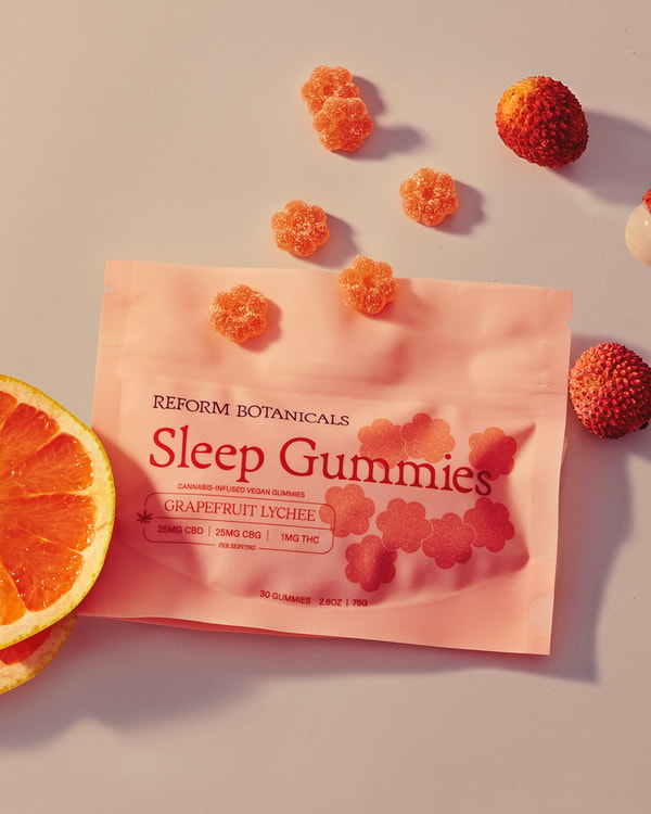 Reform Botanicals Sleep Full Spectrum CBD + CBG Gummies Grapefruit Lychee Review