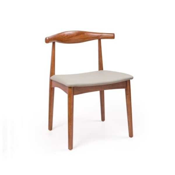 RegalDekor Silla Wishbone WALNUT madera fresno con coj&iacute;n tapizado Rese&ntilde;a