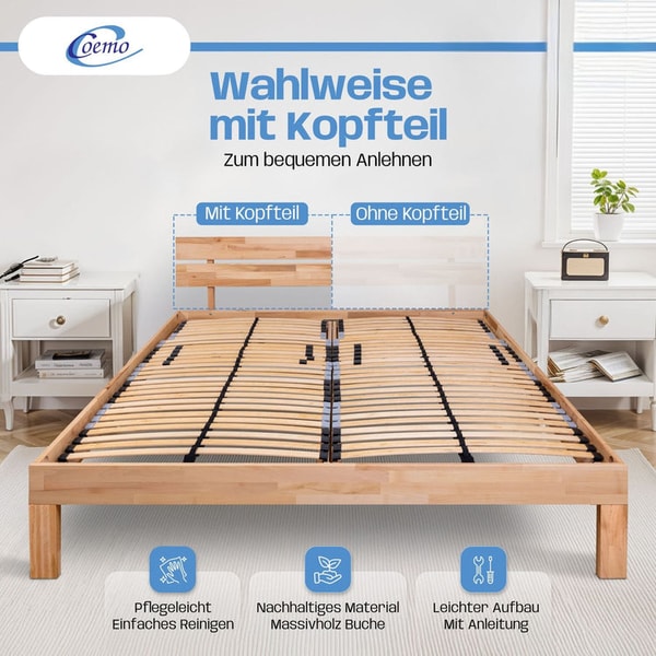 Reha-Schlafwelt Massivholzbett Leah Bewertung