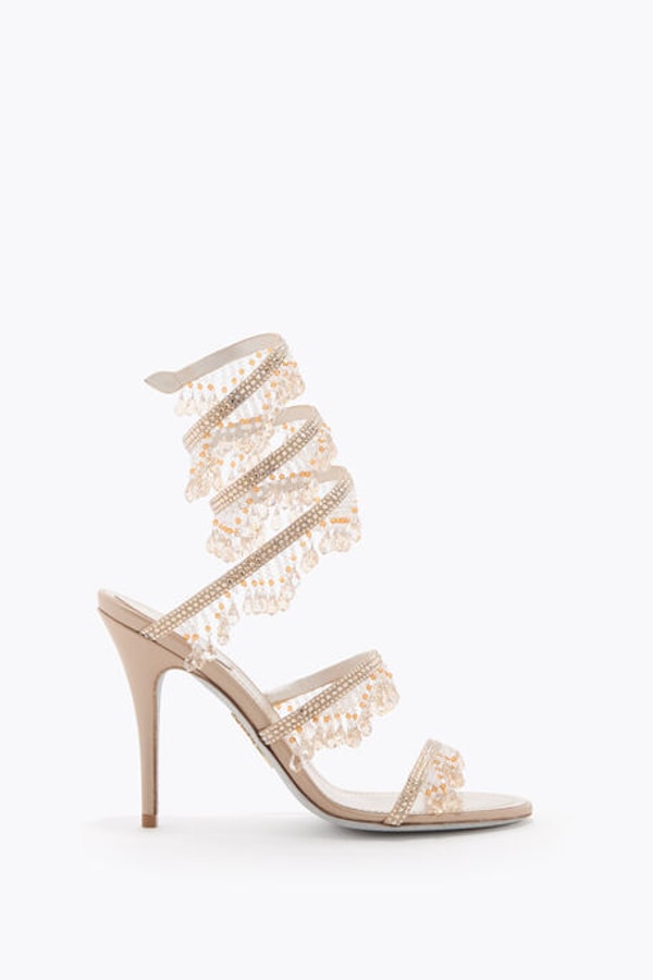 Rene Caovilla Jahanara Champagne Sandal Review