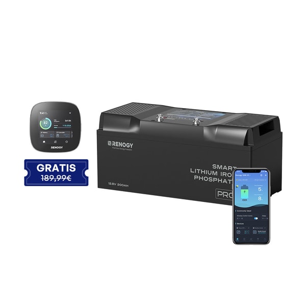 Renogy Pro - 12V 200Ah LiFePO4 Lithium Batterie Selbstheizung Bluetooth IP67 Bewertung