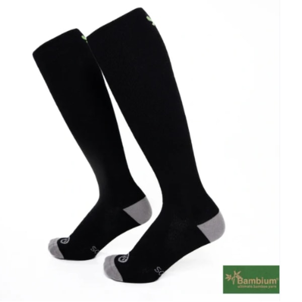 Calcetinos Nature Bamb&uacute; Negro Gris Rese&ntilde;a