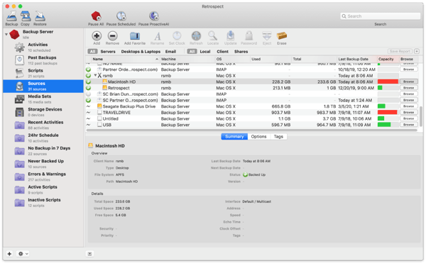 Retrospect Backup Desktop Review