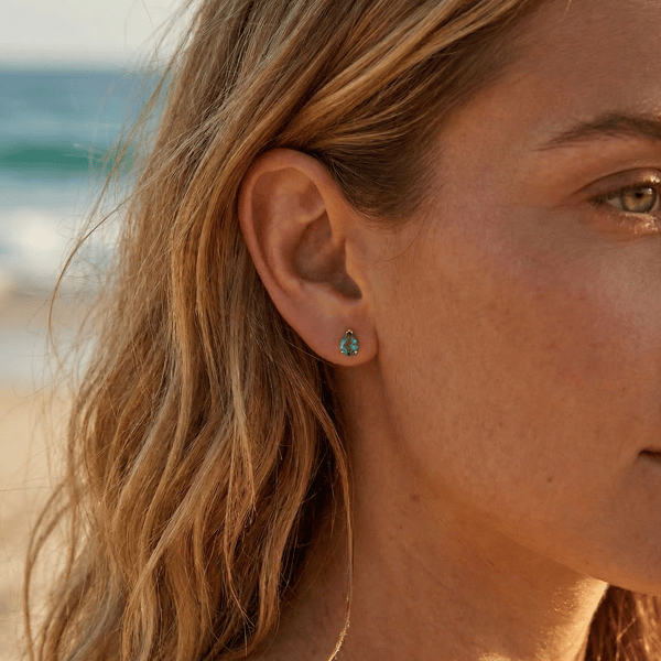 RG 14k Emerald Pear Shape Studs Review