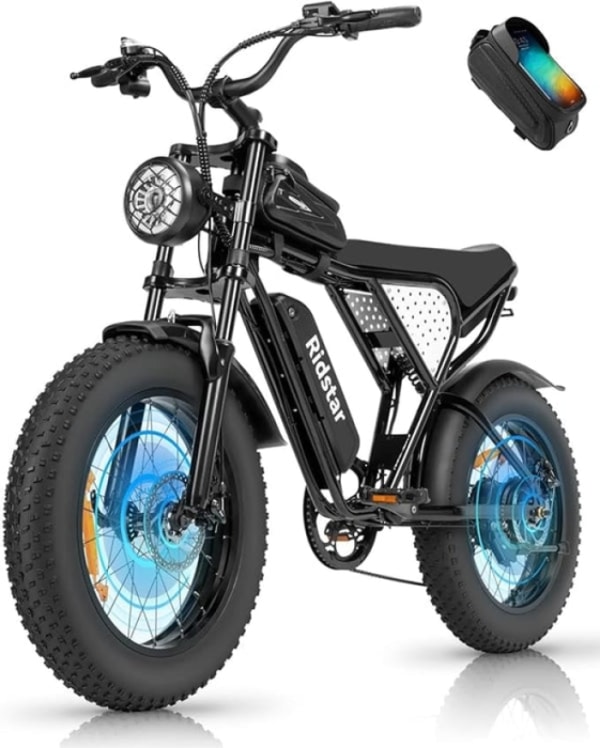 Ridstar Q20 Lite 1000W Fat Tire Electric Motorcycles Reviews
