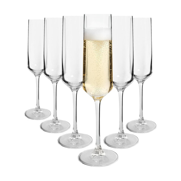 Rinkit 210ml Soho Crystal Champagne Flutes - Pack of 6 Review