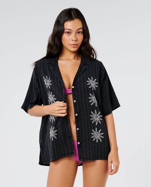 Rip Curl Women Topanga Embroiderd Shirt Ulasan