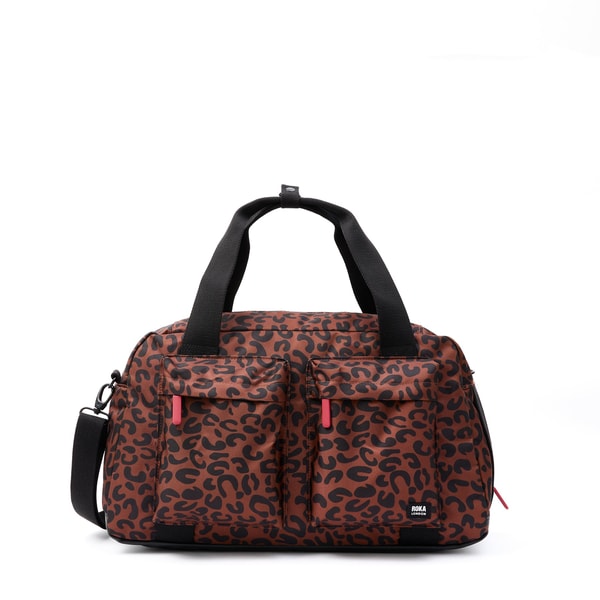 Roka London Gatwick Carry-On Duffel Bag in Scarlet Leopard Review