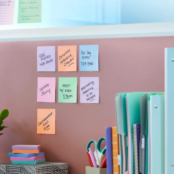 Ryman Post-it Super Sticky Notes Pastel 76x76mm 6 Pads x 90 Sheets Review