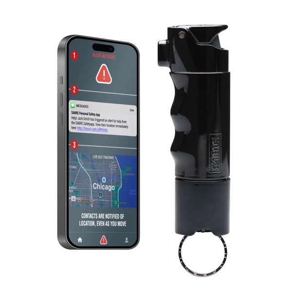 SABRE Personal Safety SMART Pepper Spray with Emergency Location Alerts and Inert Practice Spray Review