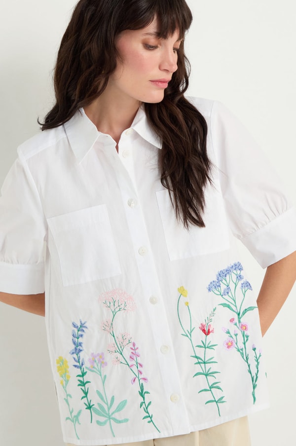 Sahara Embroidered Hem Shirt Reviews