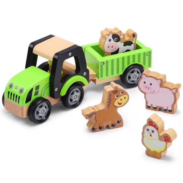 SainSmart Jr. Wooden Green Tractor Toys Review