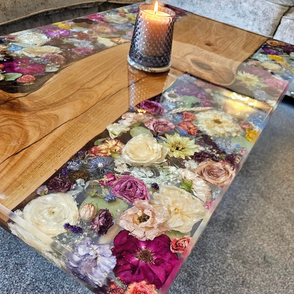 Sals Forever Flowers Resin Flower Preservation Coffee Table Review