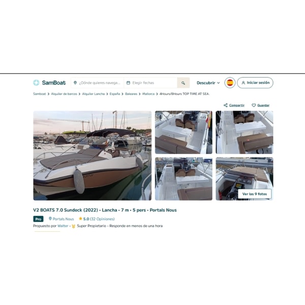 SamBoat V2 BOATS 7.0 Sundeck Rese&ntilde;a