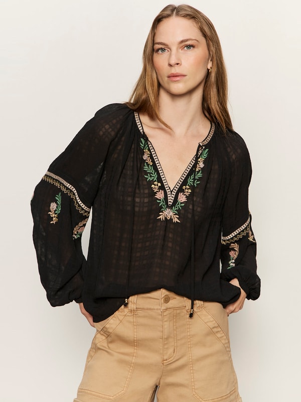 Sanctuary Clothing Raye Embroidered Blouse Review