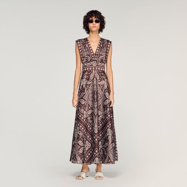 Sandro Paris Bandana-print maxi dress Review