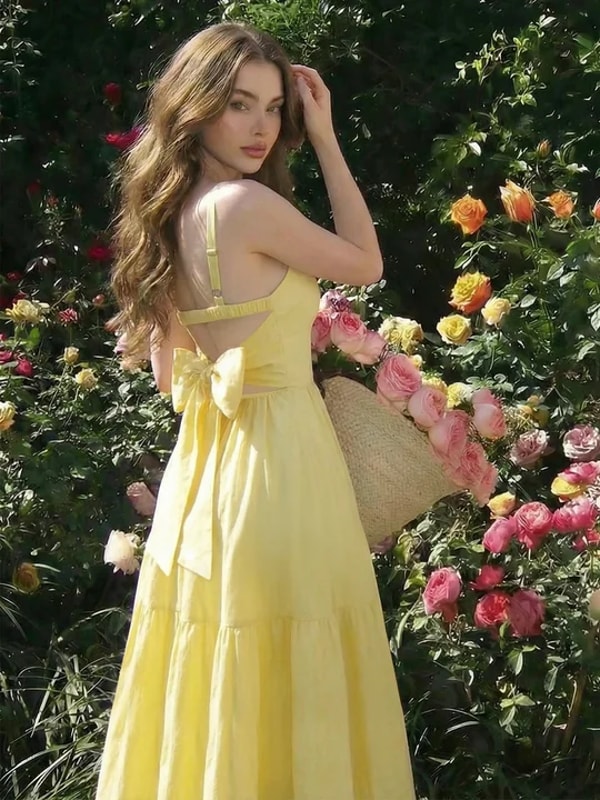 Savana Open Back A-Line Dress مراجعة