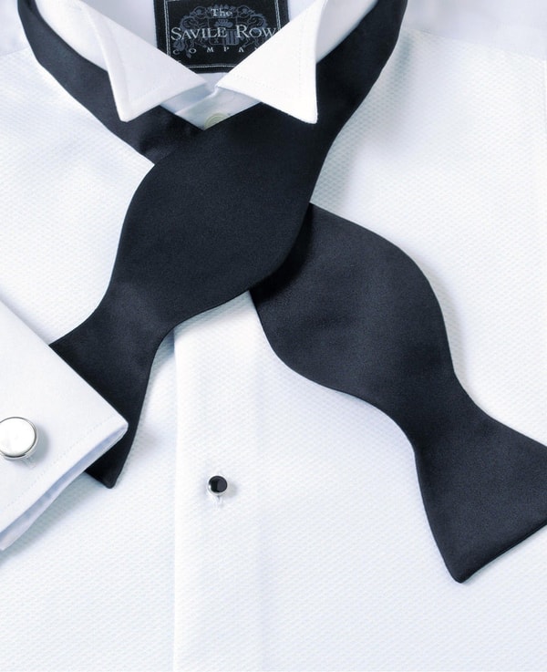 Savile Row Company Black Self Bow Silk Tie Review