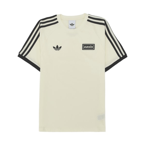 SAZO Adidas x Oasis Tour 3-Stripes T-Shirt Clear Sky Cream White - KR Sizing レビュー