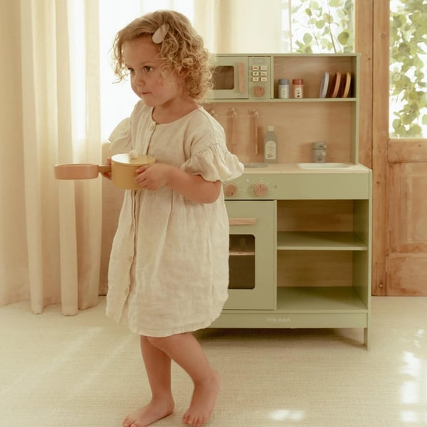 Scandiborn Little Dutch Wooden Play Kitchen Mint Reviews