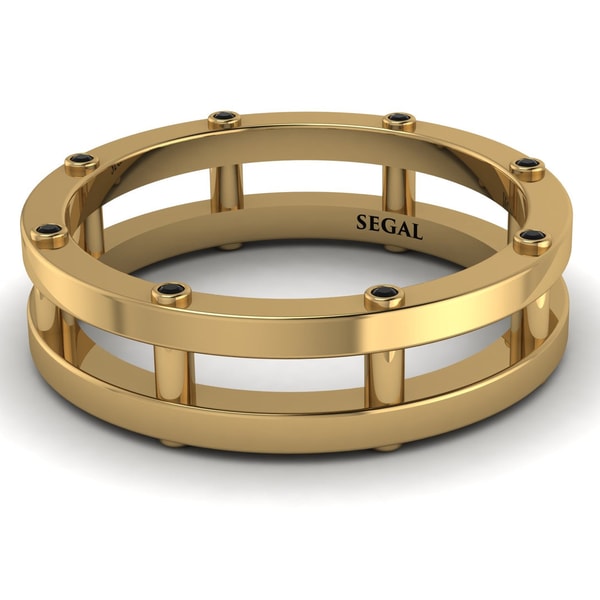 Segal Jewelry Architectural Hidden Black Diamond Wedding Band - Noah No. 7 Review