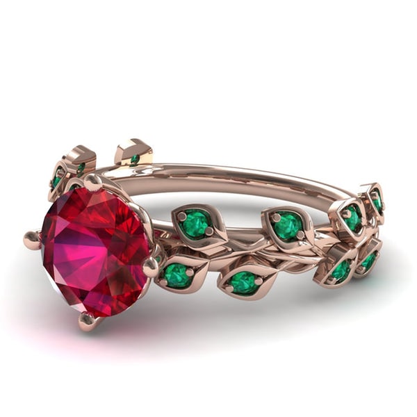 Segal Jewelry Leaves All Around Ruby Ring - Sydney 2ct No. 26 Review