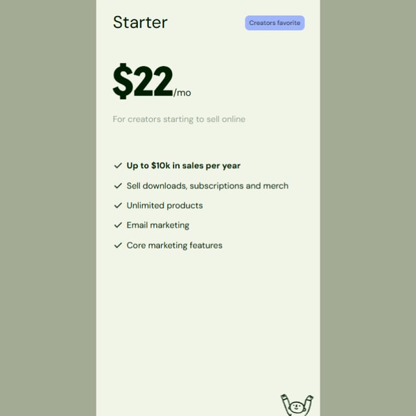 Sellfy Starter Plan Review