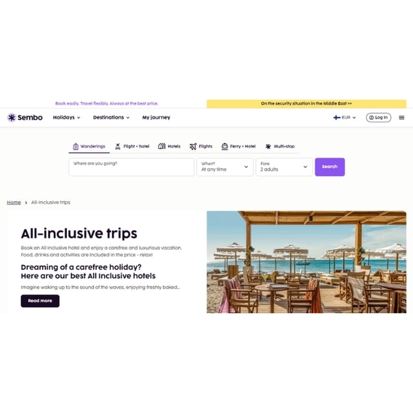 Sembo All-inclusive trips Arvostelu