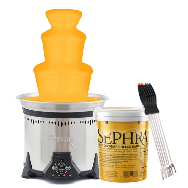 Sephra Elite Cheese Fountain Package features the 19" Elite Fountain Review