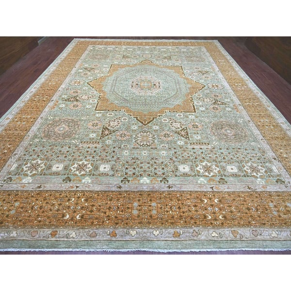 Shahbanu Rugs 12'1"x15'6" Pistachio Green 14th Century Mamluk Dynasty Pattern Rug Review