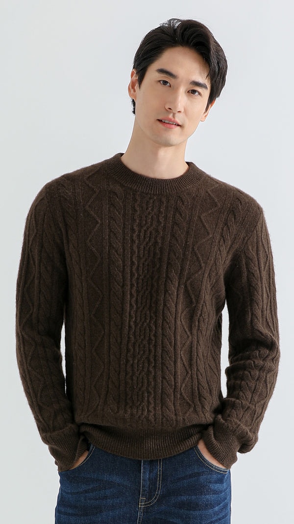 Shokay 100% Yak Crewneck Chunky Cable Sweater Review
