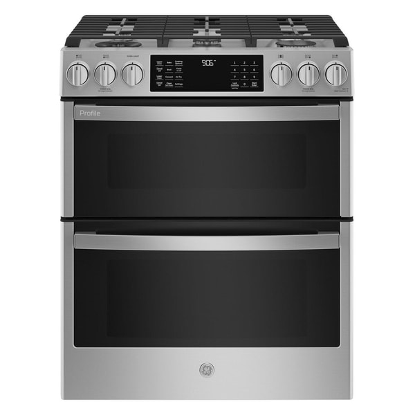 Shop Appliances GE Profile PGS960YPFS 30 inch Double Oven Gas Range Reviews