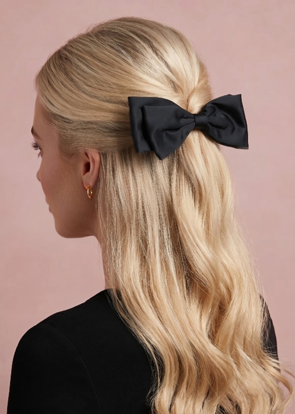 Shop Miss A Preppy Satin Bow Barrette Reviews