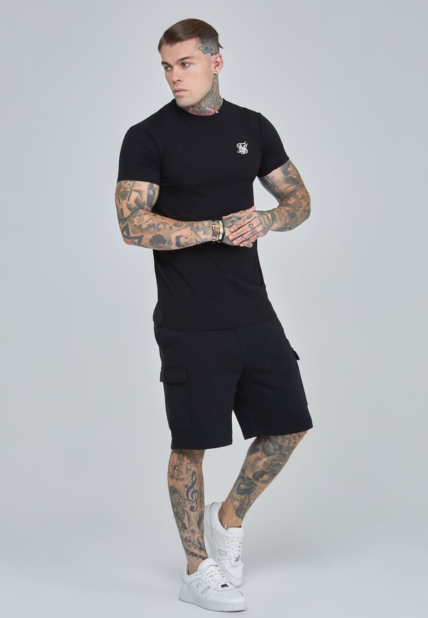 SIKSILK Black Essential Cargo Fleece Short Review