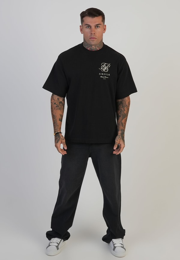 SIKSILK Loose Fit Jeans Washed Black Review