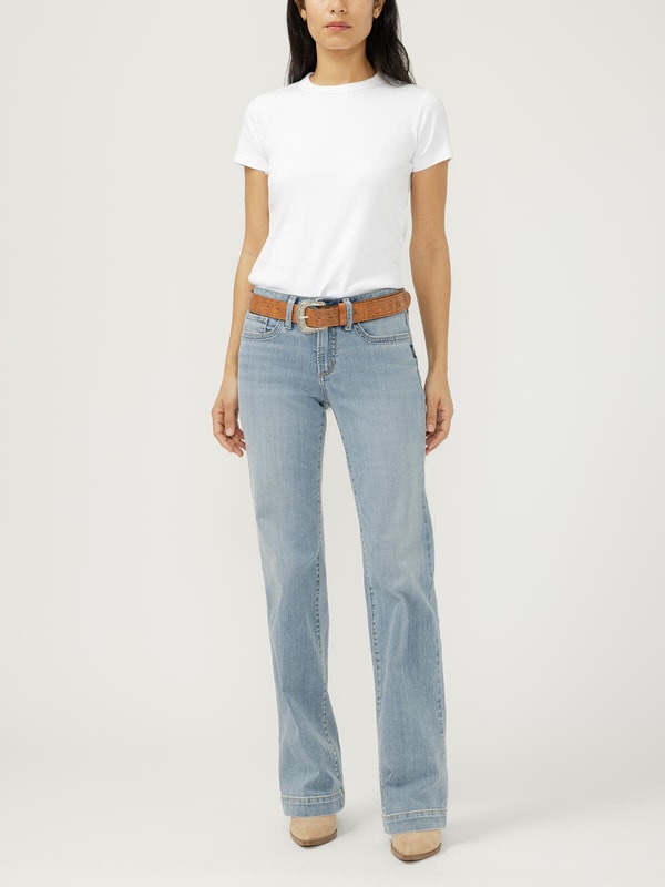 Silver Jeans Suki Mid Rise Trouser Leg Frontier Strong Jeans Review