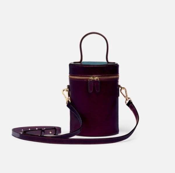 Silver &amp; Riley Review: Silver & Riley Cylinder Bucket Leather Bag In Eggplant Purple Reviews