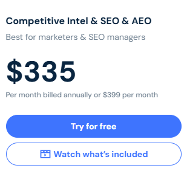 Similarweb Competitive Intel & SEO Review